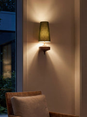 Rowan Retro Fabric Shade Wall Sconce – Classic Fabric Lighting For Bedroom